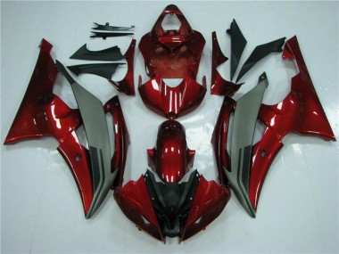 Vermelho Cinzento Carenagem Yamaha R6 08-16