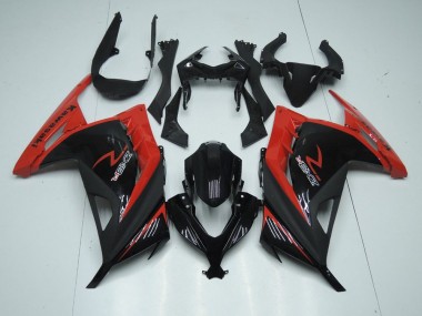 Vermelho Preto Abs Plástico Kawasaki ZX 300R 13-16