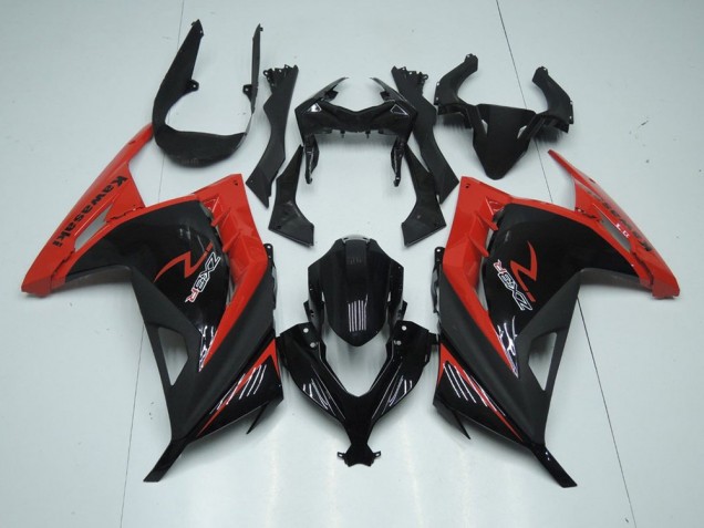 Vermelho Preto Abs Plástico Kawasaki ZX 300R 13-16 Vermelho Preto Abs Plástico Kawasaki ZX 300R 13-16