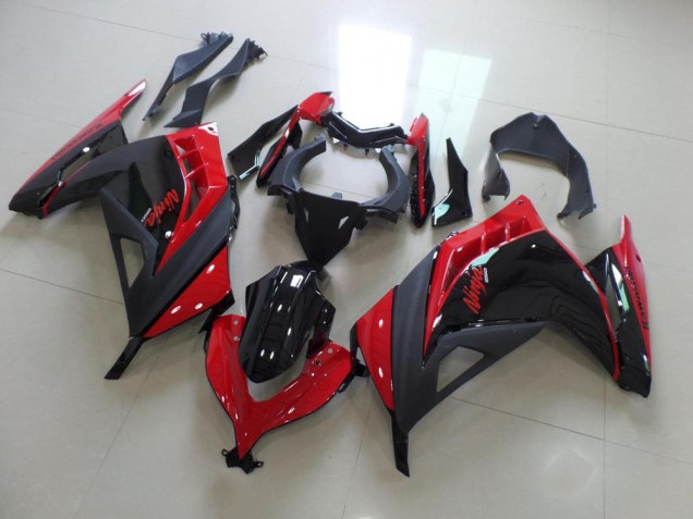 Vermelho Preto Abs Plásticos Kawasaki ZX 300R 13-16