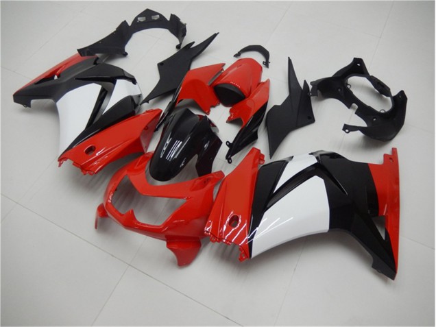 Vermelho Preto Branco Carenagem Kawasaki EX250 08-12