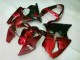 Vermelho Preto Carenagem Kawasaki ZX6R 00-02