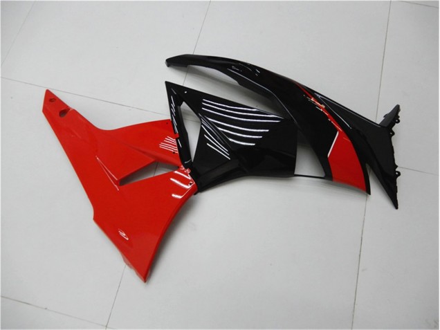 Vermelho Preto Carenagem Kawasaki ZX6R 09-12