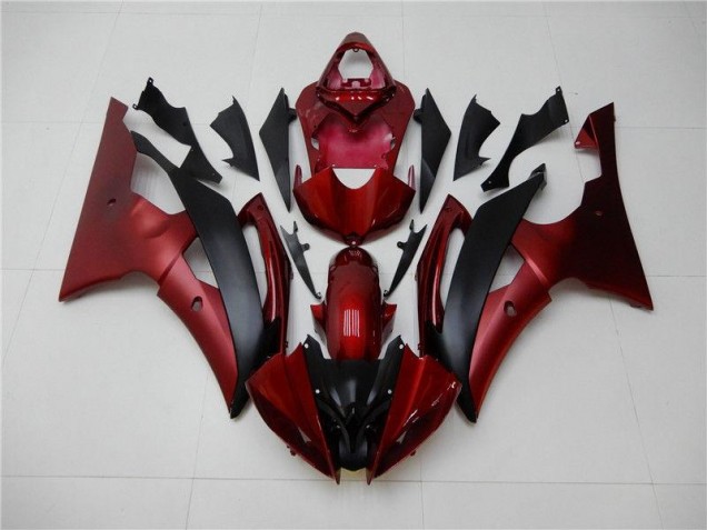 Vermelho Preto Carenagem & Plástico Yamaha R6 08-16 Vermelho Preto Carenagem & Plástico Yamaha R6 08-16