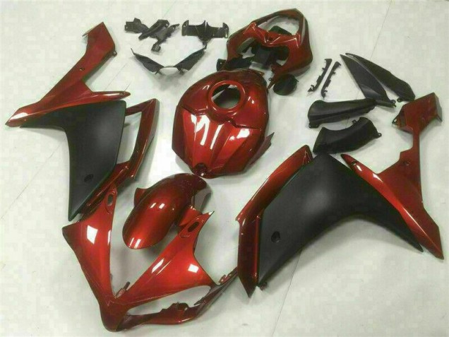 Vermelho Preto Carenagem Yamaha R1 07-08 Vermelho Preto Carenagem Yamaha R1 07-08