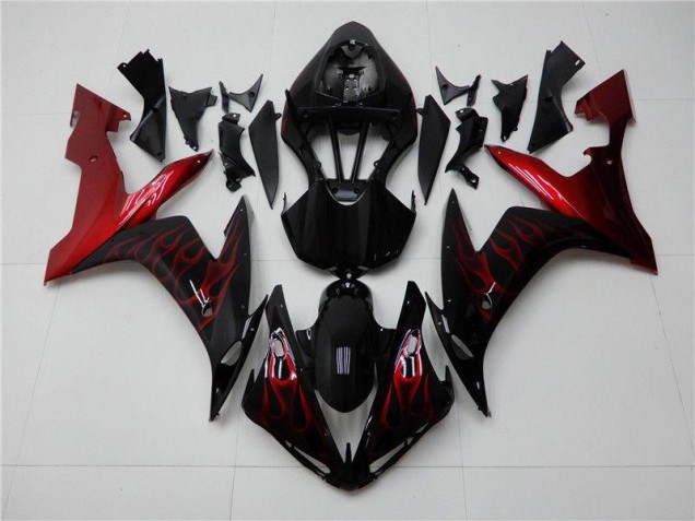Vermelho Preto Kits Carenagem Yamaha R1 04-06