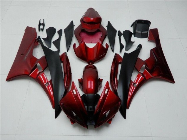 Vermelho Preto Kits Carenagem Yamaha R6 06-07 Vermelho Preto Kits Carenagem Yamaha R6 06-07