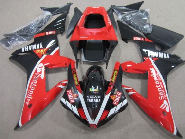 Vermelho Preto Santander Carenagem Yamaha R1 02-03