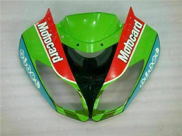 Vermelho Verdecard Carenagem Kawasaki ZX6R 09-12