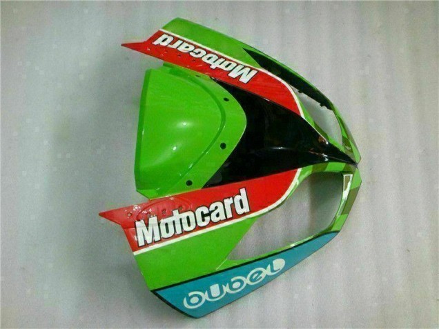 Vermelho Verdecard Carenagem Kawasaki ZX6R 09-12