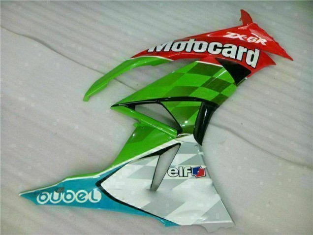 Vermelho Verdecard Carenagem Kawasaki ZX6R 09-12