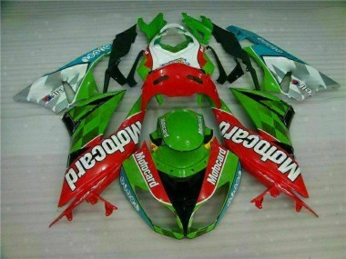 Vermelho Verdecard Carenagem Kawasaki ZX6R 09-12